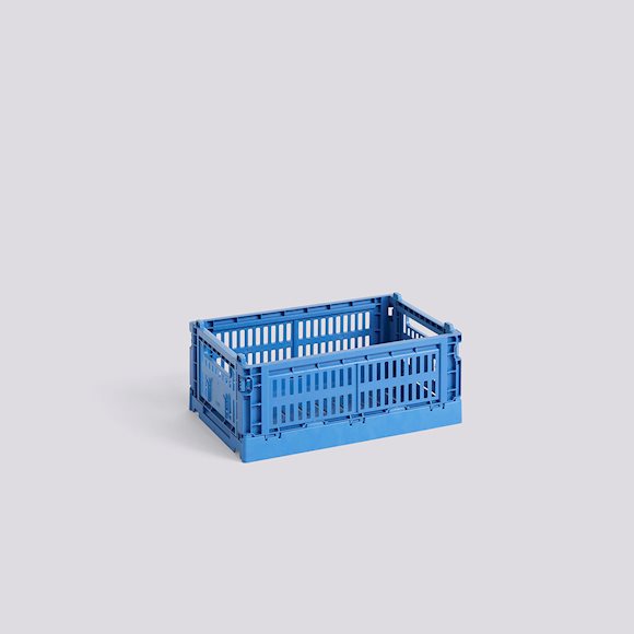 HAY COLOUR CRATE - SMALL - ELECTRIC BLUE