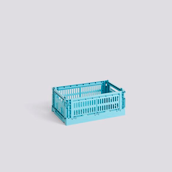 HAY COLOUR CRATE - SMALL - LIGHT BLUE