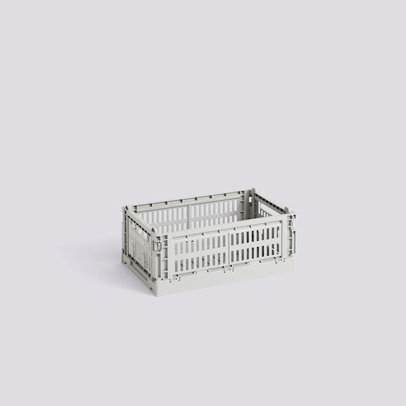 HAY COLOUR CRATE - SMALL -  LIGHT GREY