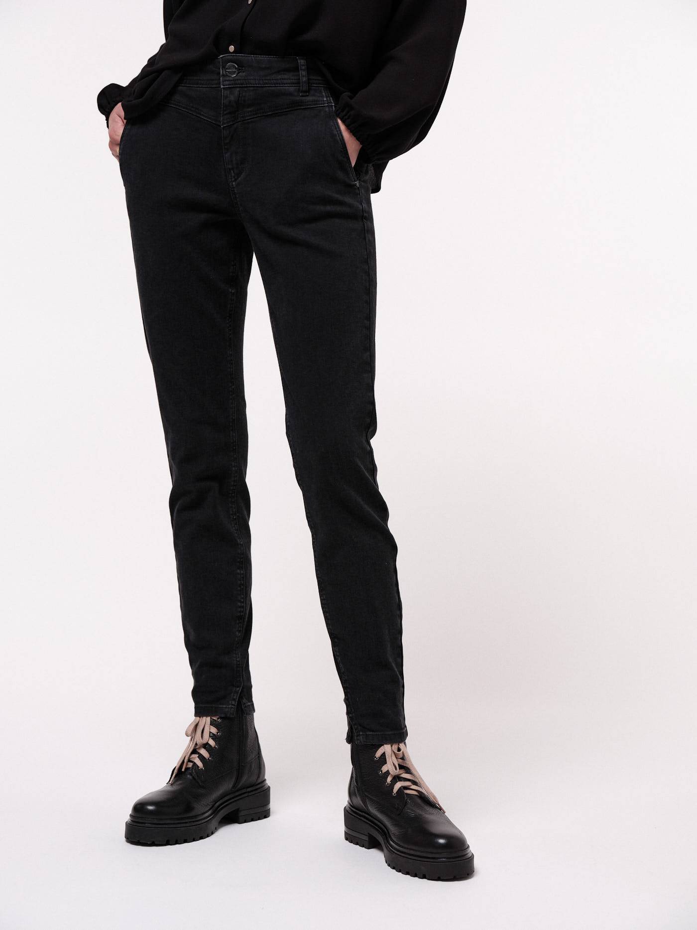 High-Waist Jeans OCS - Black Denim