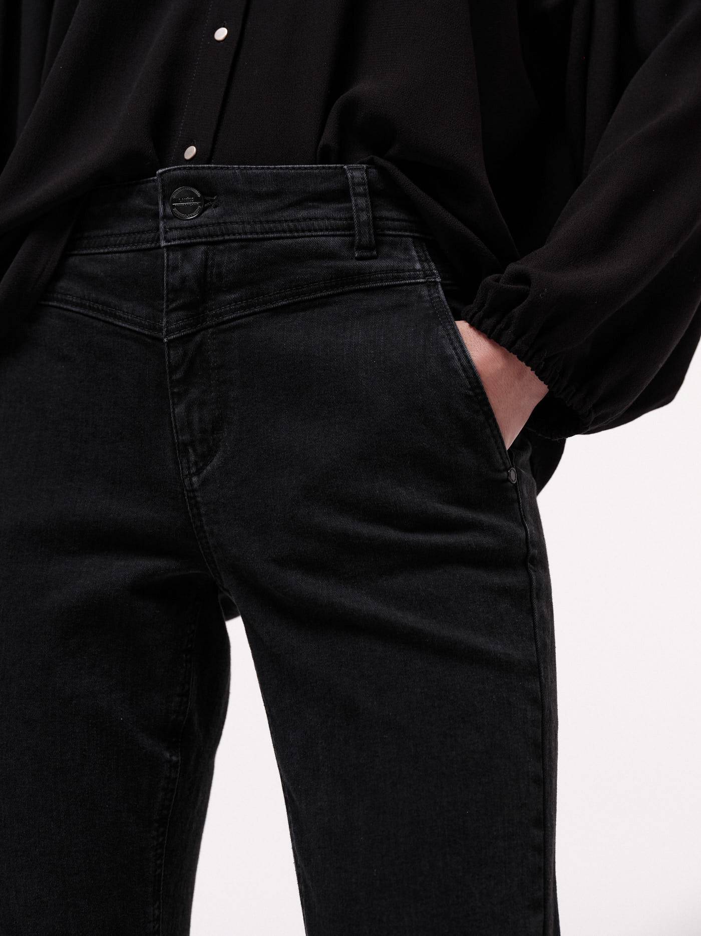 High-Waist Jeans OCS - Black Denim