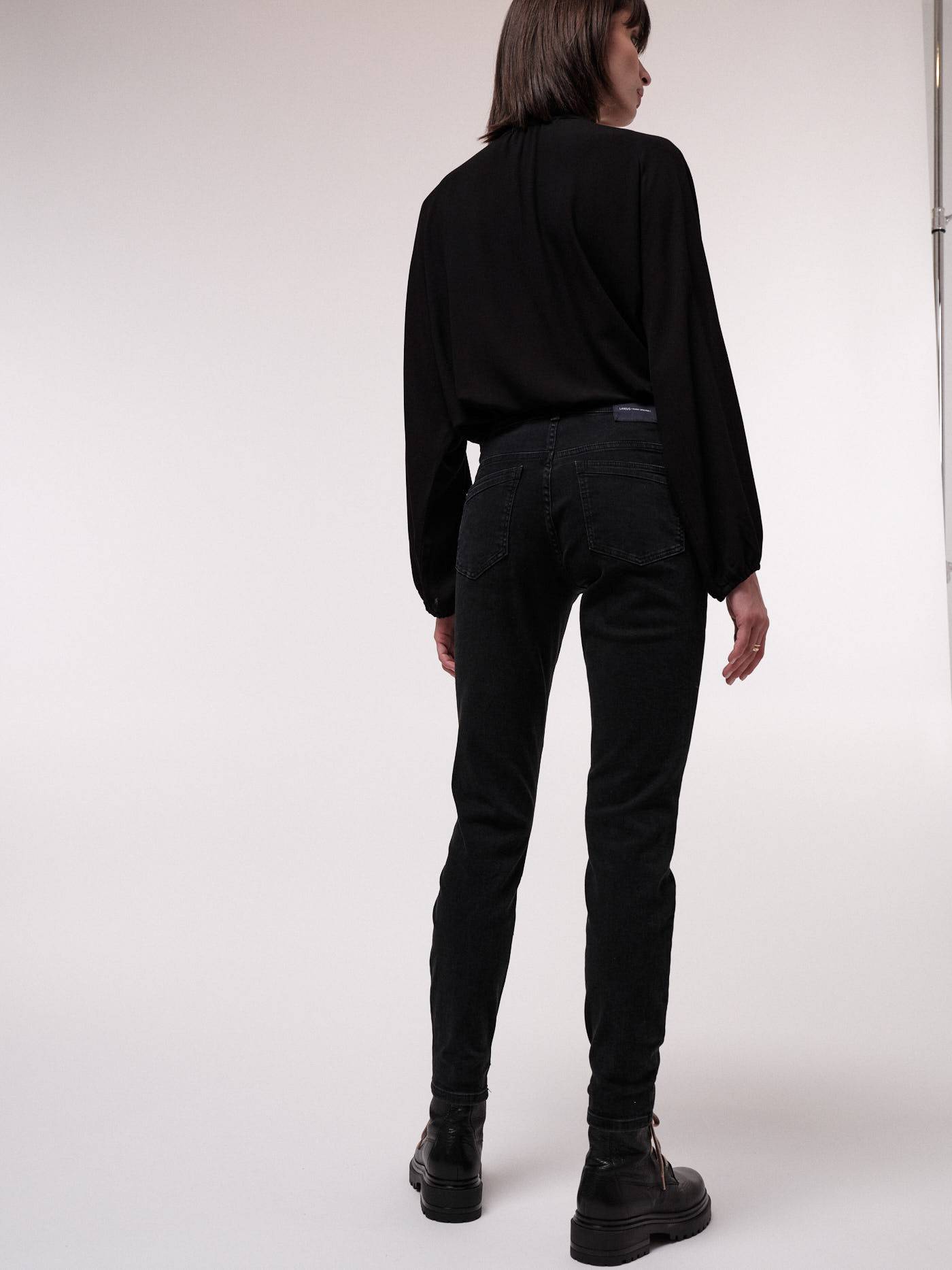 High-Waist Jeans OCS - Black Denim