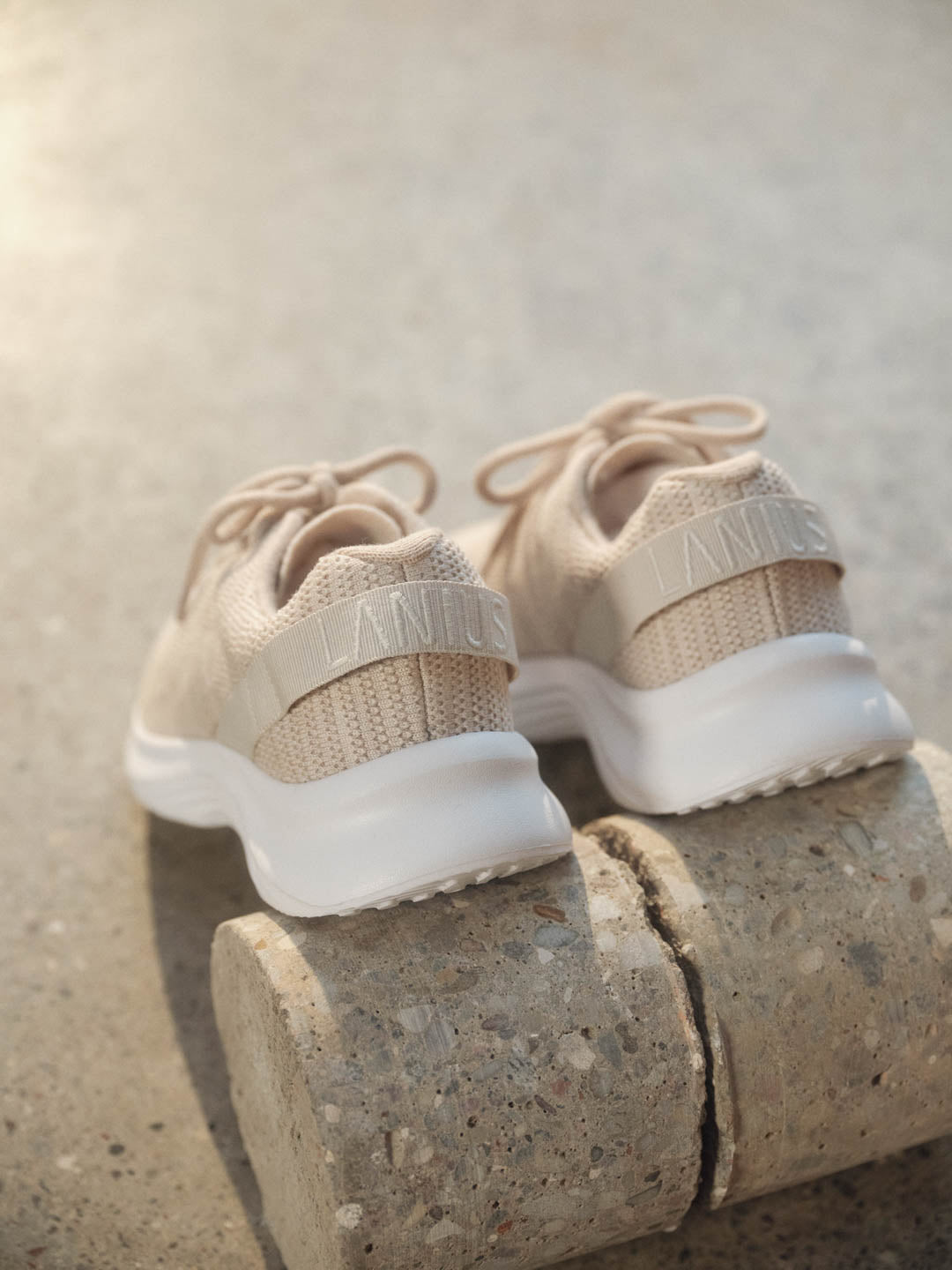 WOOL SNEAKERS - Cream