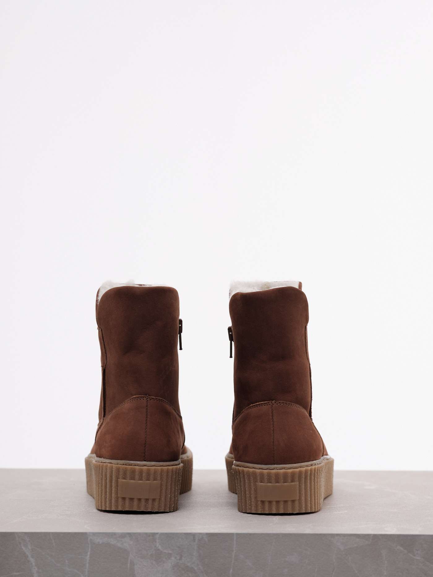 LINED BOOTS - Hazelnut