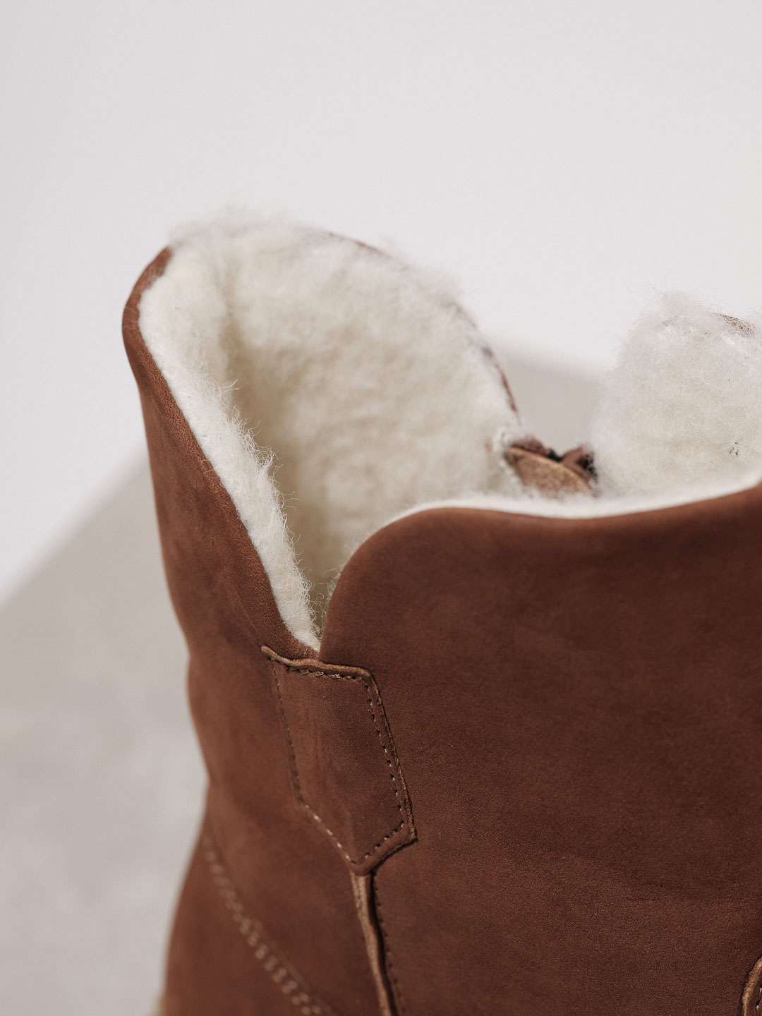LINED BOOTS - Hazelnut