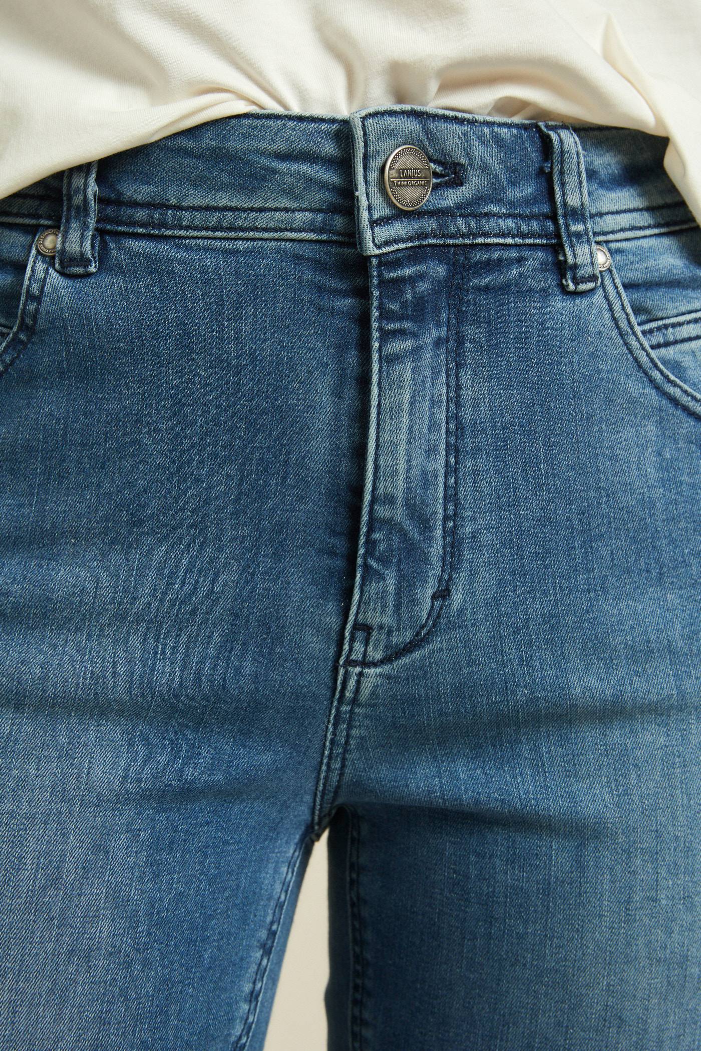 HIGH WAIST JEANS - blue denim