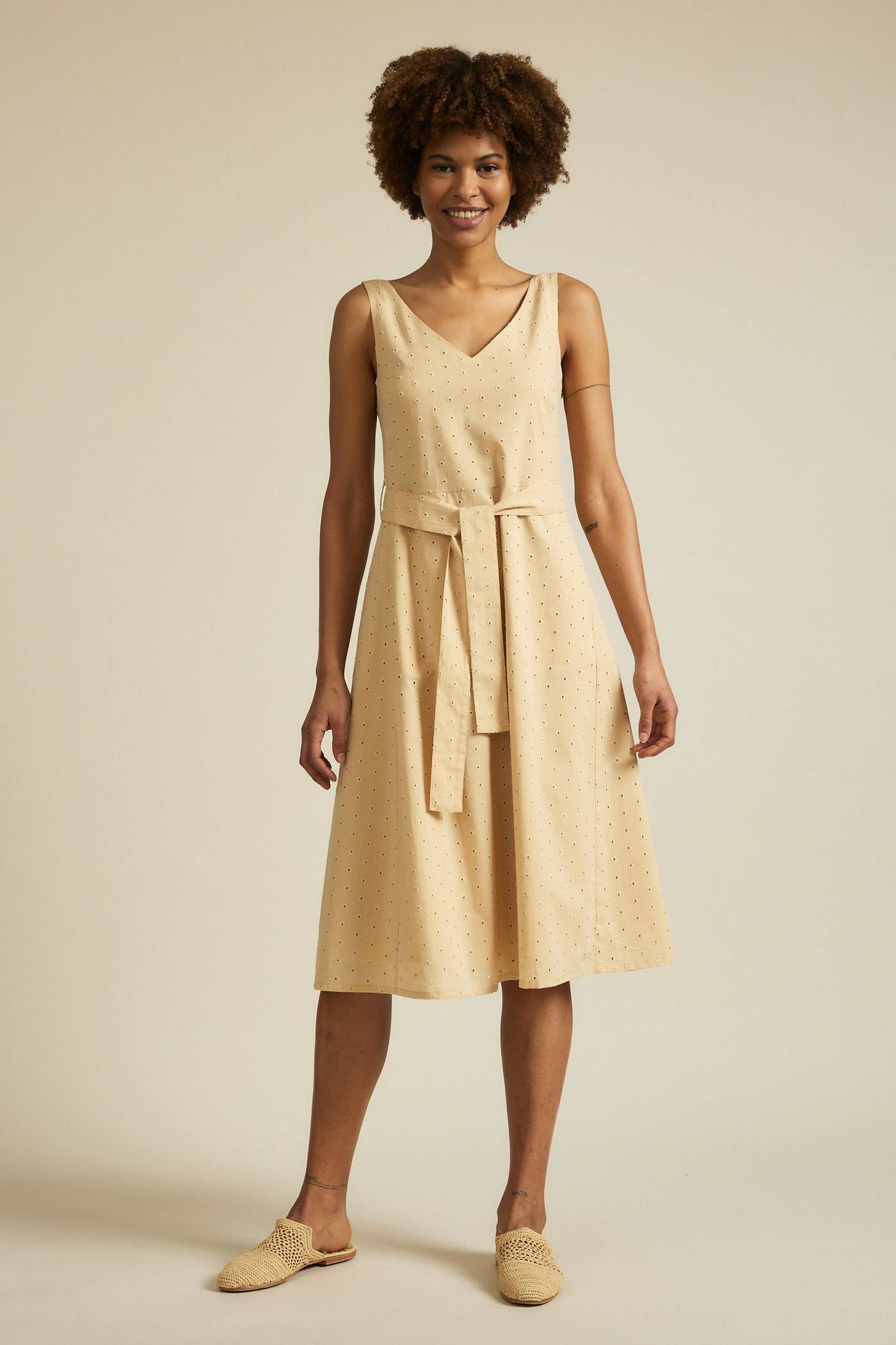 MIDI DRESS - sand