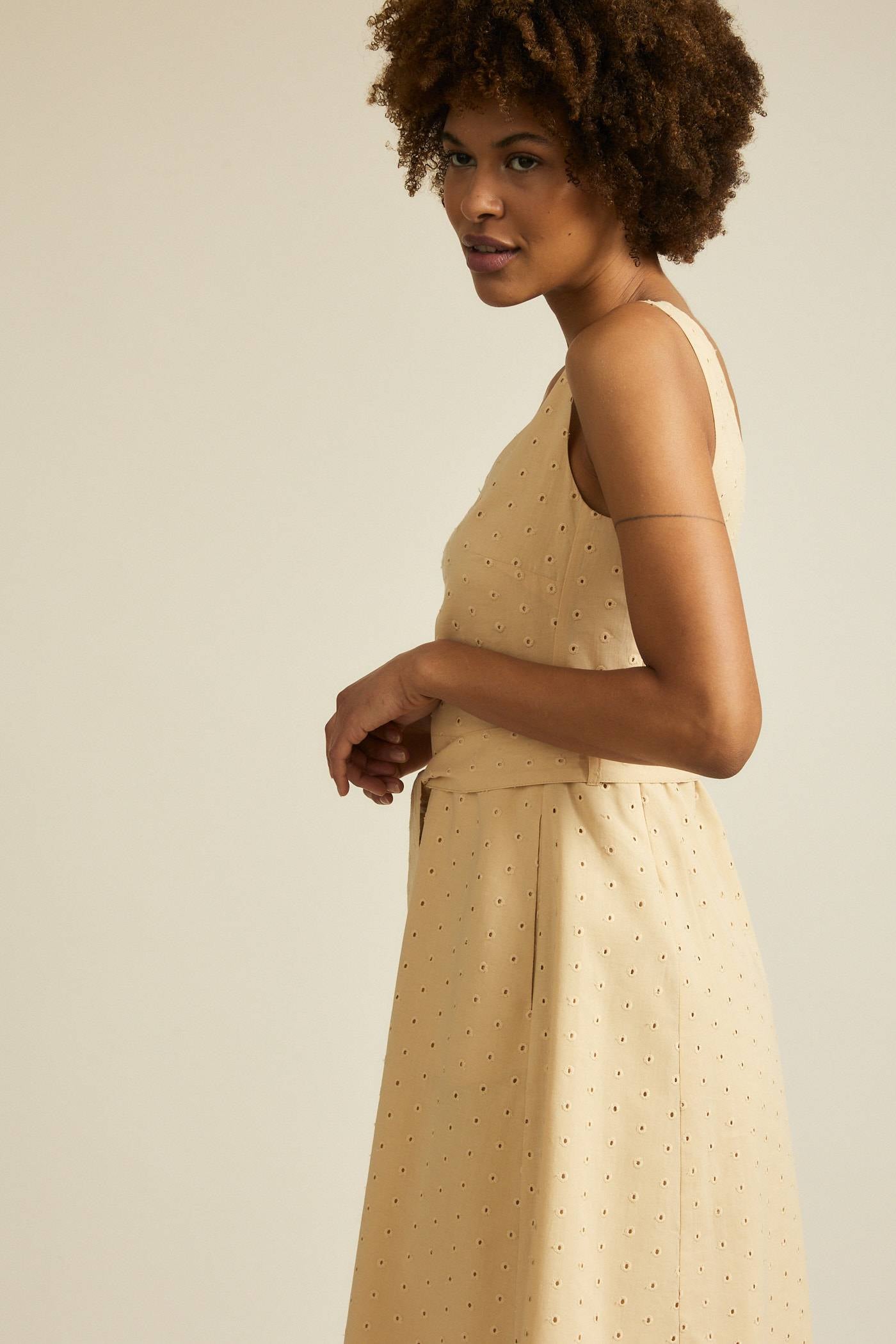 MIDI DRESS - sand
