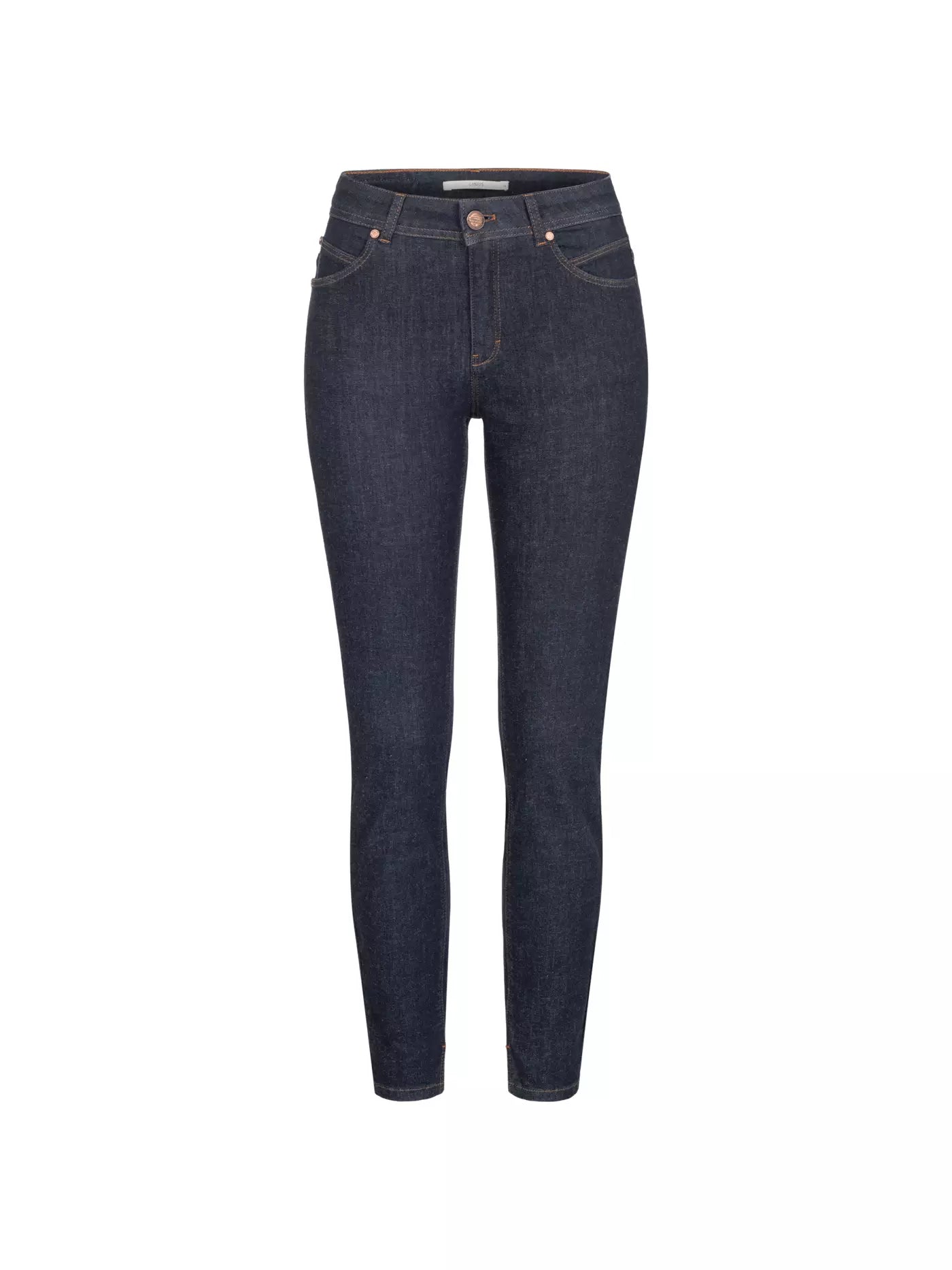 HIGH WAIST JEANS - dark blue denim