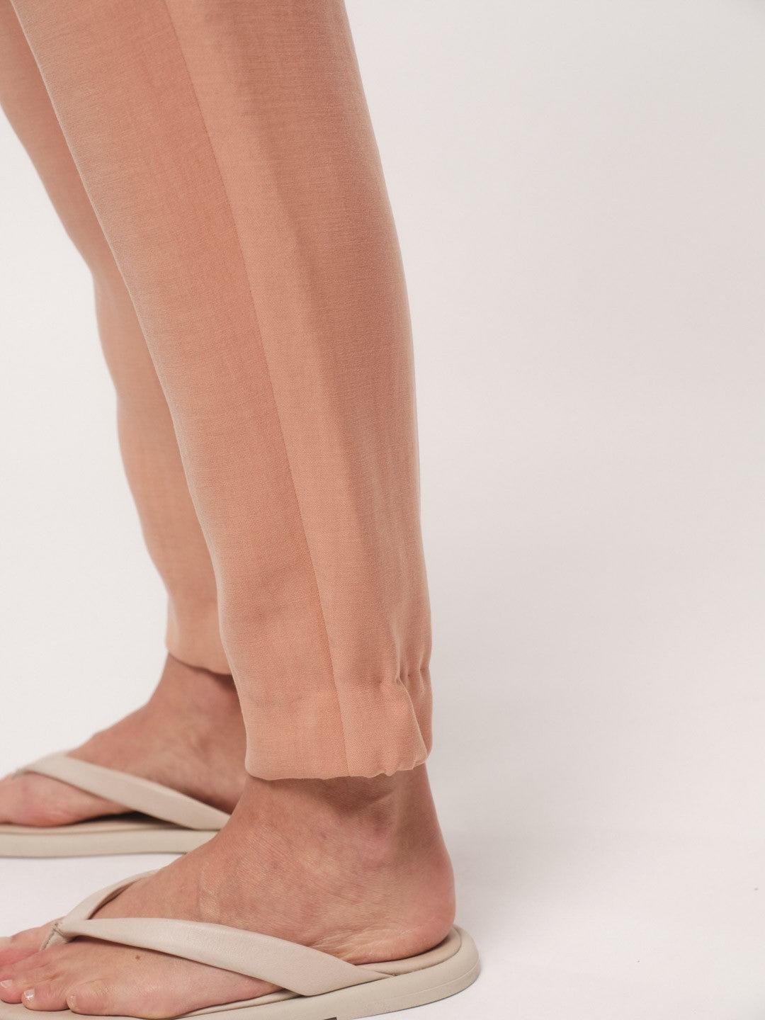 Pants with Elastic Waistband - Sandstorm