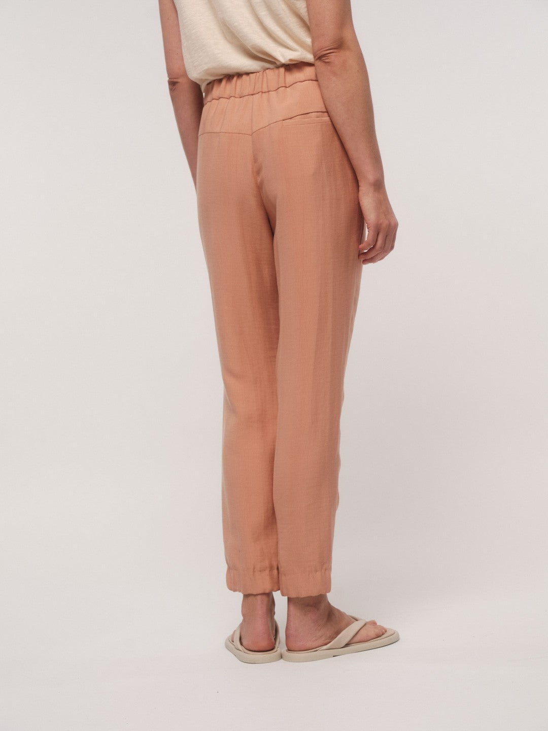 Pants with Elastic Waistband - Sandstorm