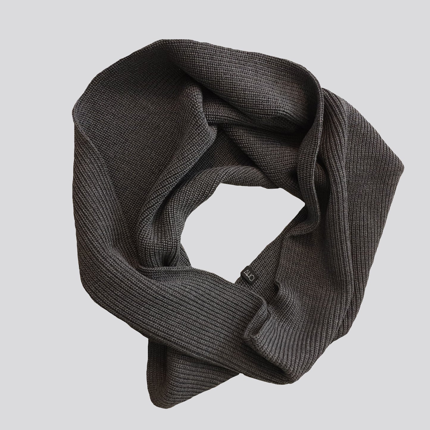 AHOI AHOI LOOP SCARF - dark grey