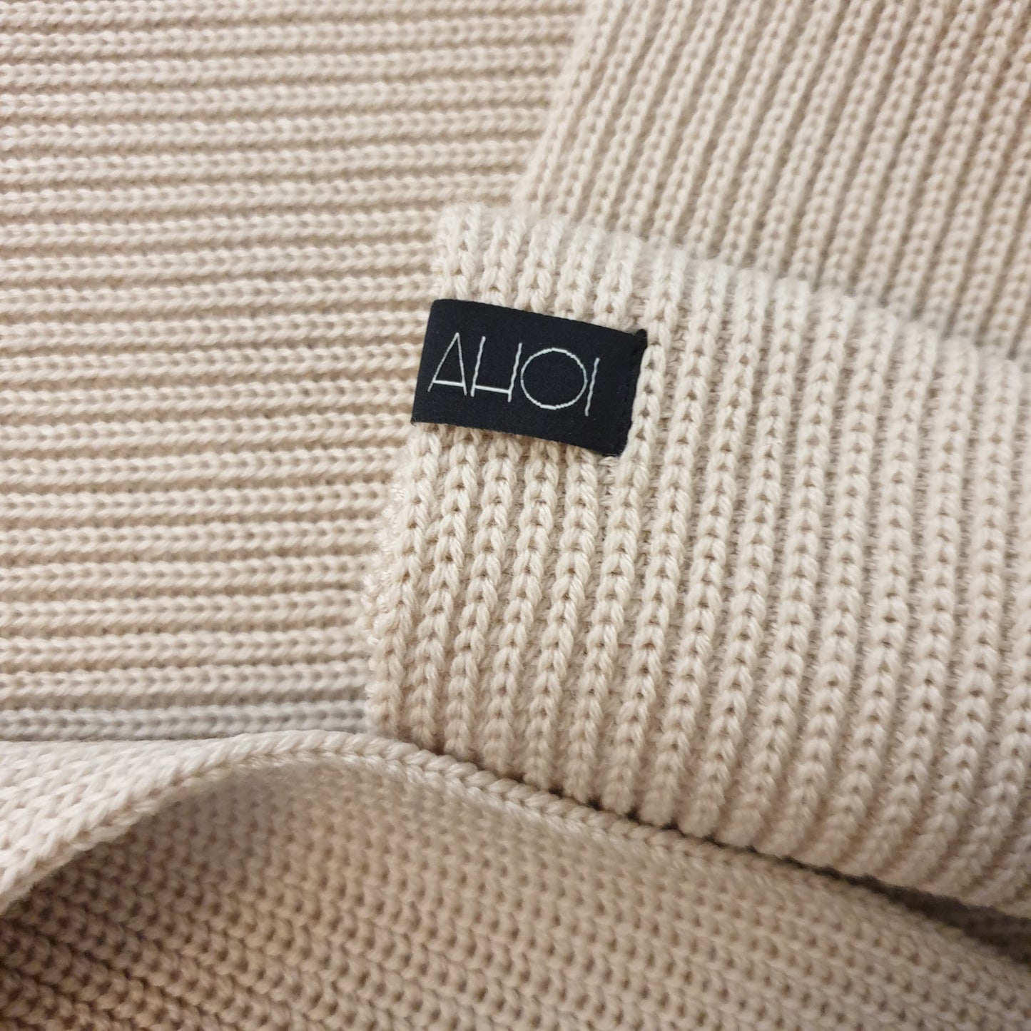 AHOI AHOI LOOP SCARF - ecru