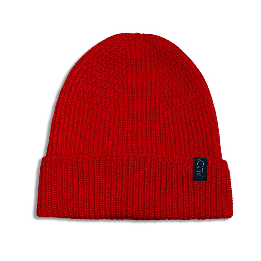 AHOI AHOI BEANIE - red