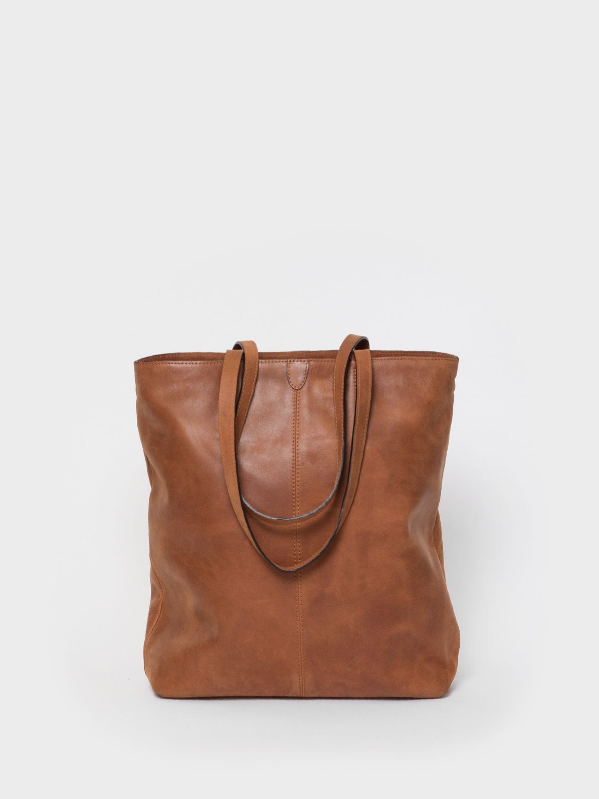 TB02 ZIP TOTE BAG - Brown