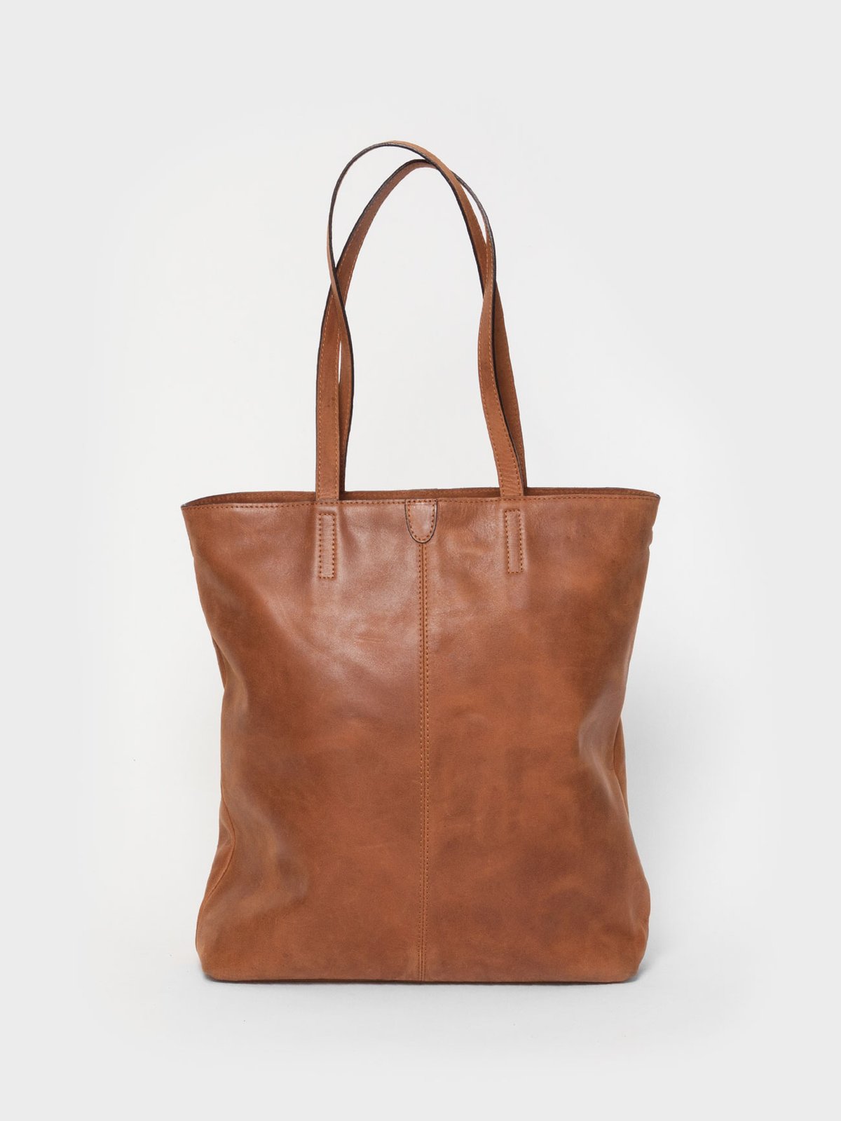 TB02 ZIP TOTE BAG - Brown