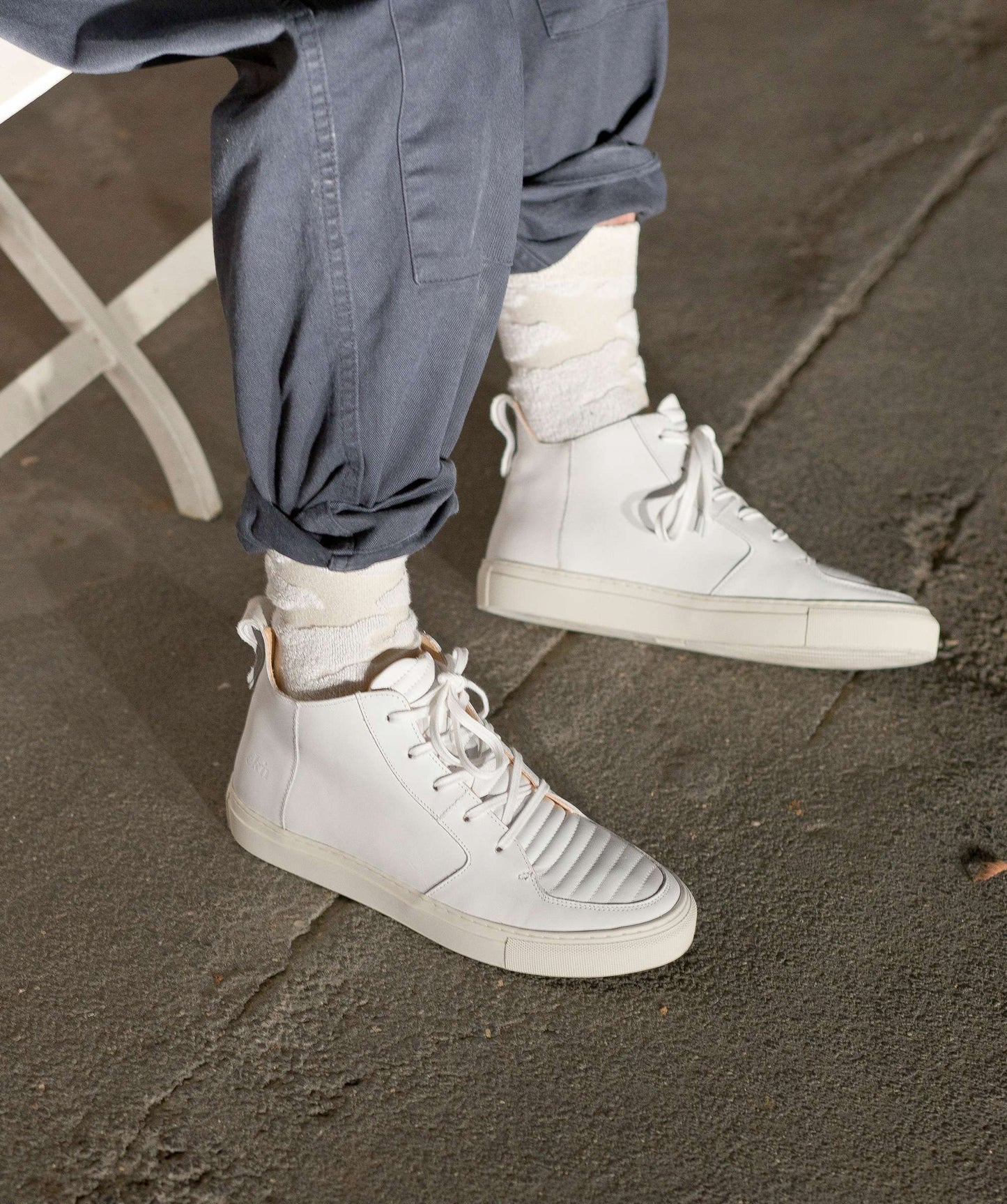 ARGAN MID - White Leather