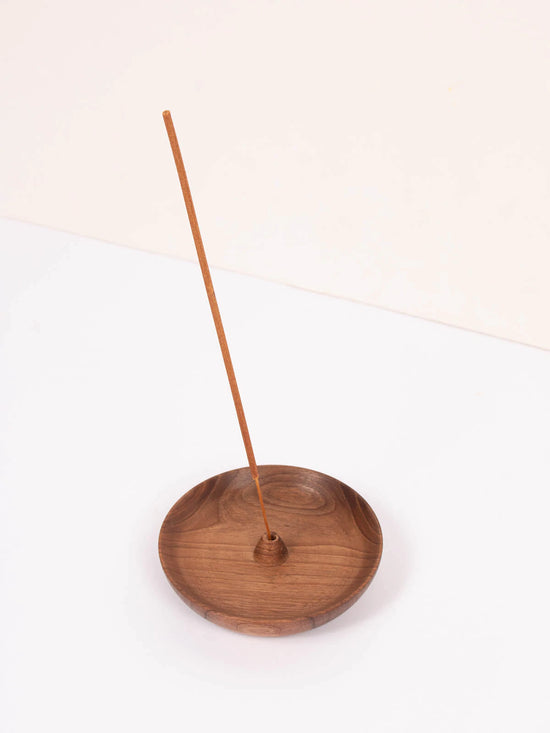 Walnut Wood Incense Holder