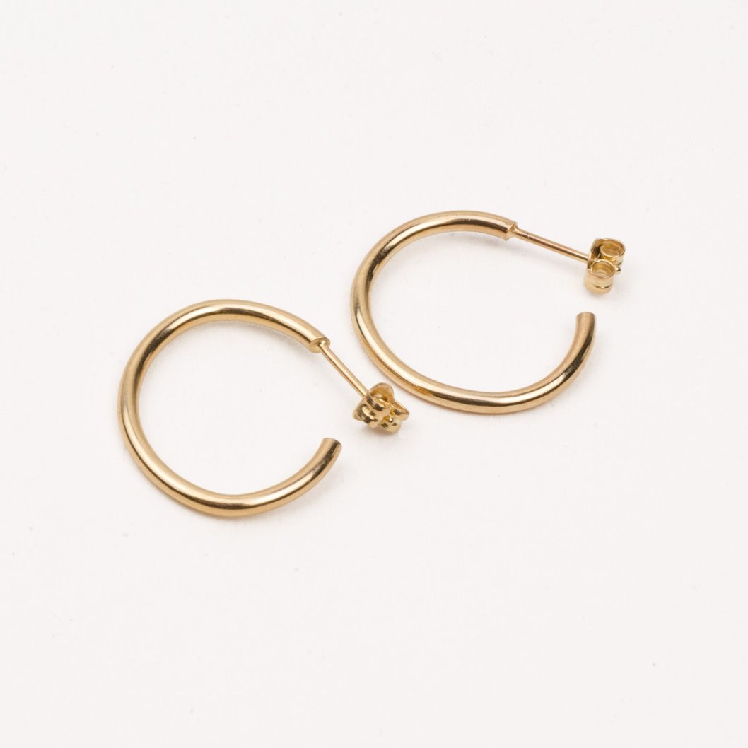 Bagues Earrings - gold plated