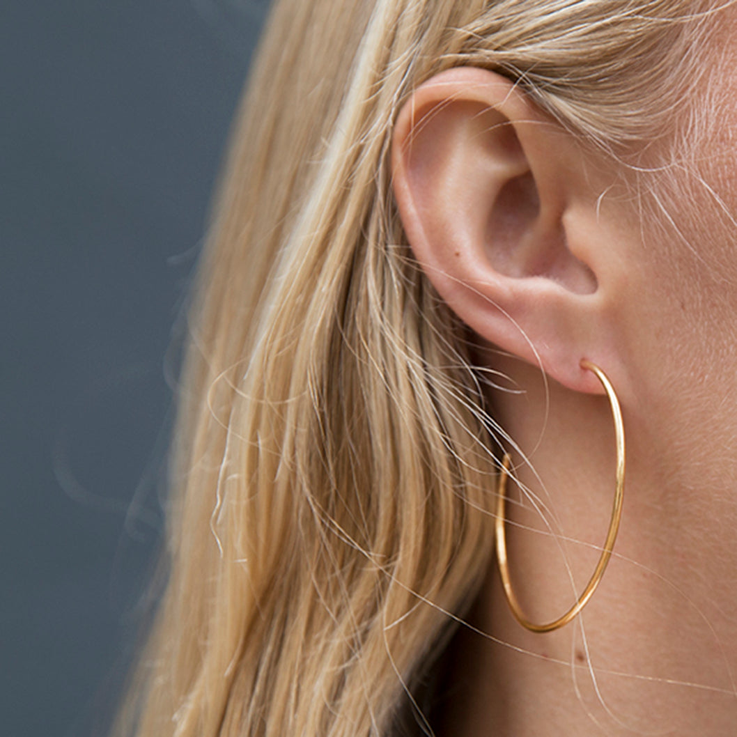 Mister Big Hoop Earrings - Gold Plated