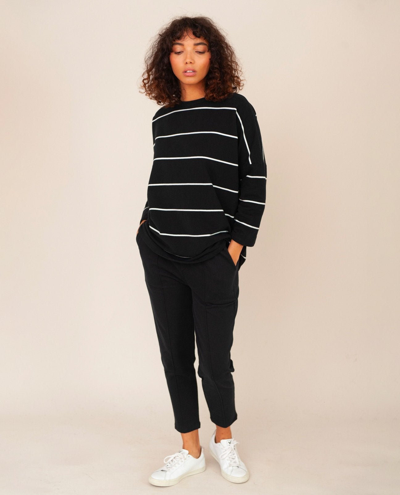 George Organic Cotton Trousers - Black