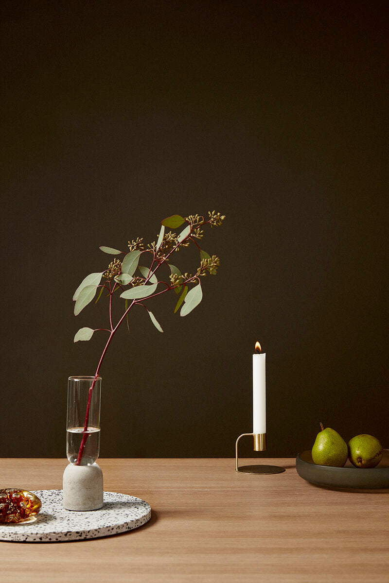 Curve Candlestick - Brass