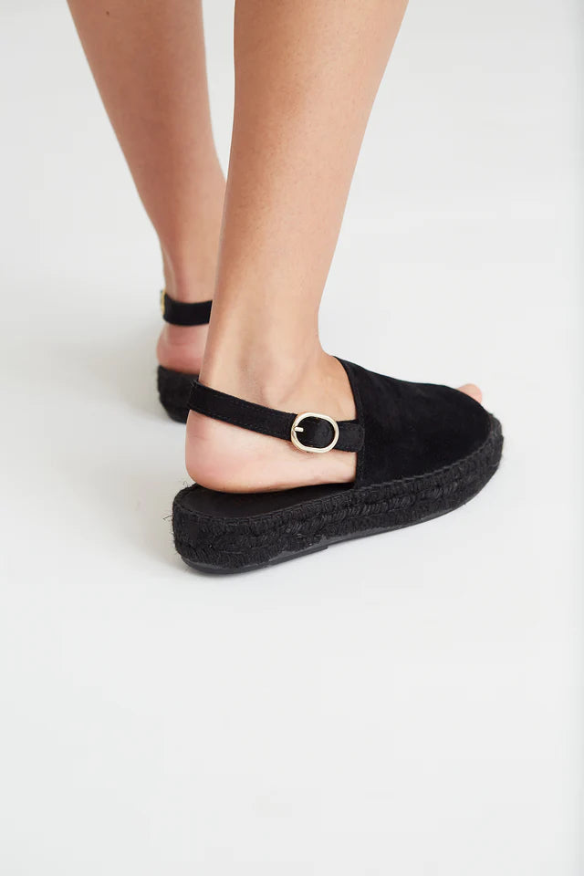 Back Strap Sandal - Total Black