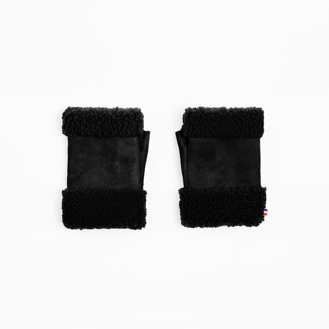 MITTENS FINGERLESS - BLACK