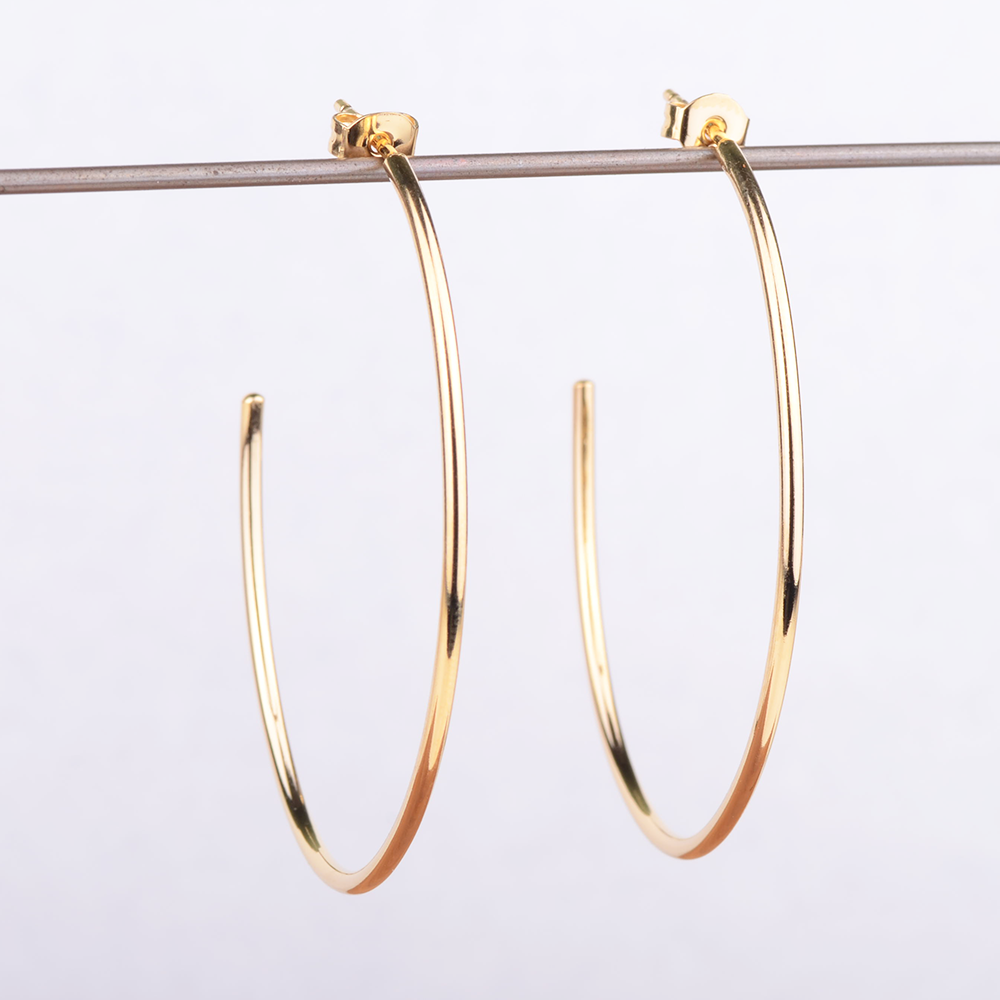 Mister Big Hoop Earrings - Gold Plated