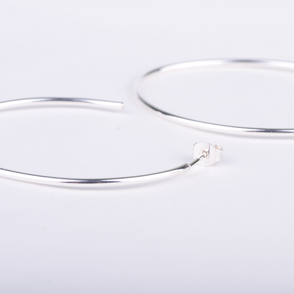 Mister Big Hoop Earrings - Silver