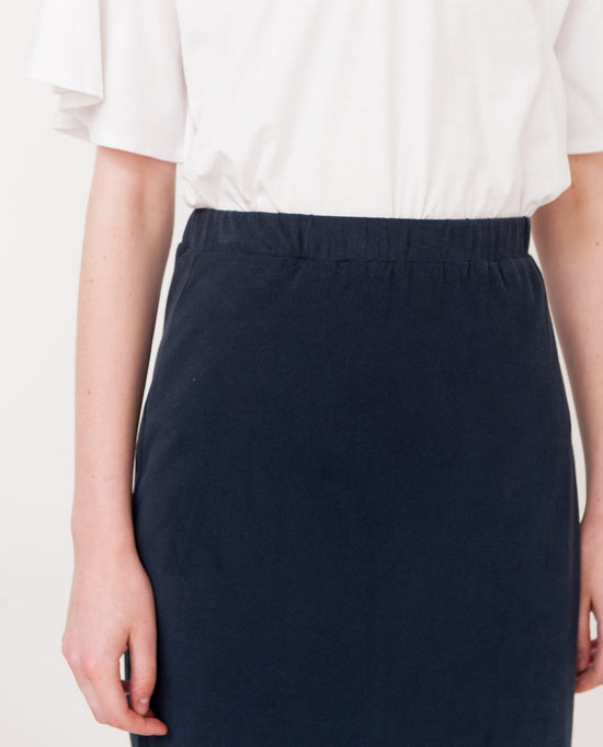 Pam Organic Cotton Skirt - Navy