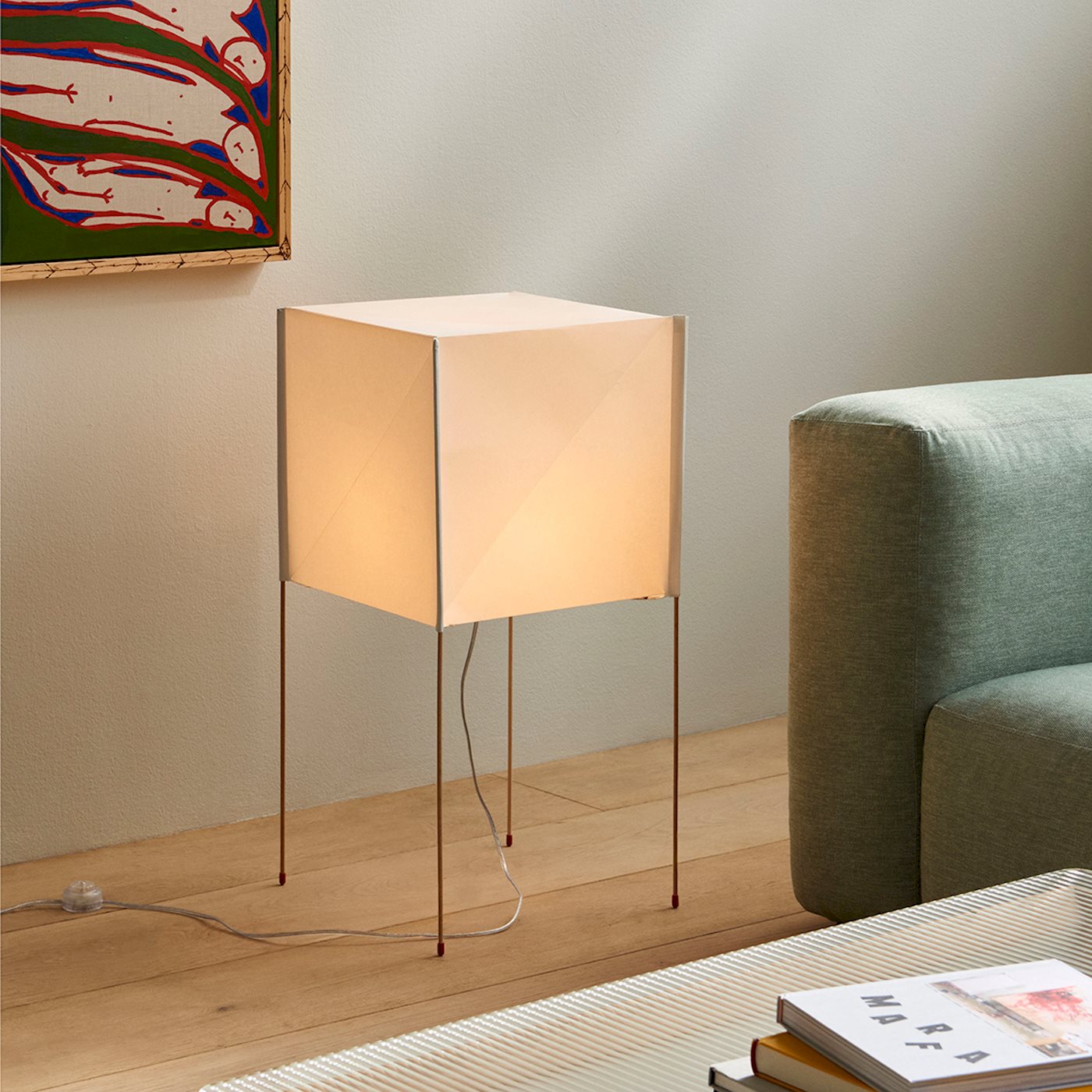 PAPER CUBE FLOOR LAMP - ECOPET PAPER