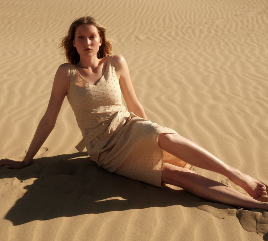 MIDI DRESS - sand
