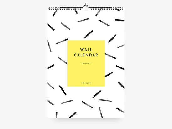 Wall Calendar / Black & White