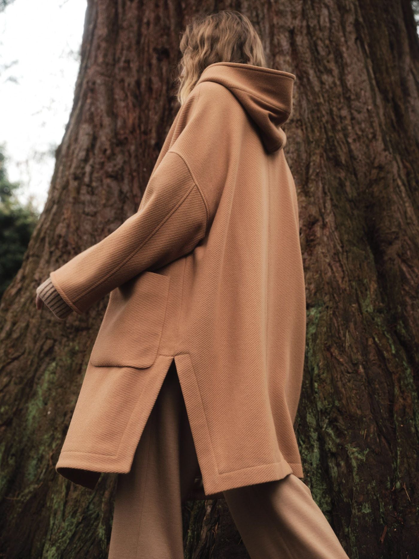 CAPE COAT - Cappucino