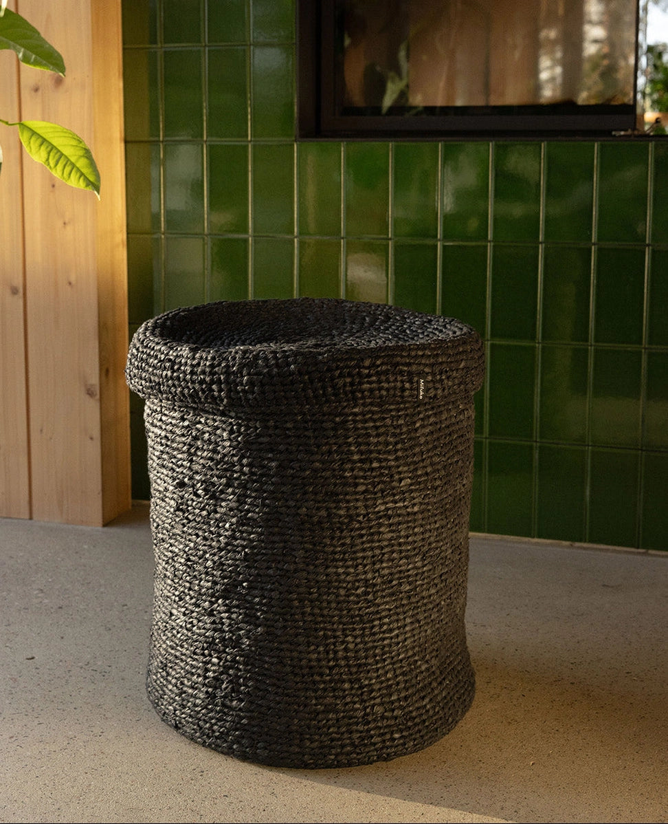 Kiondo Basket with Lid - Black - Large