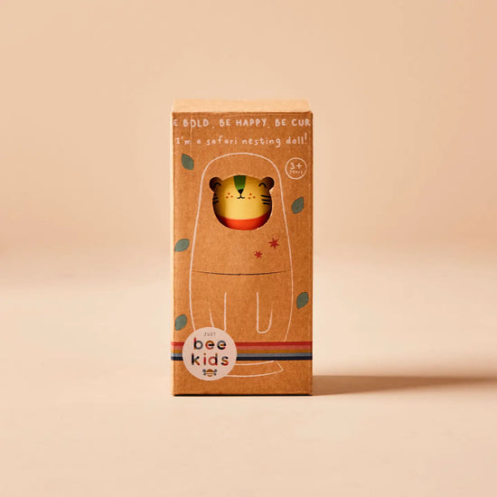 Safari Animal Wooden Nesting Dolls
