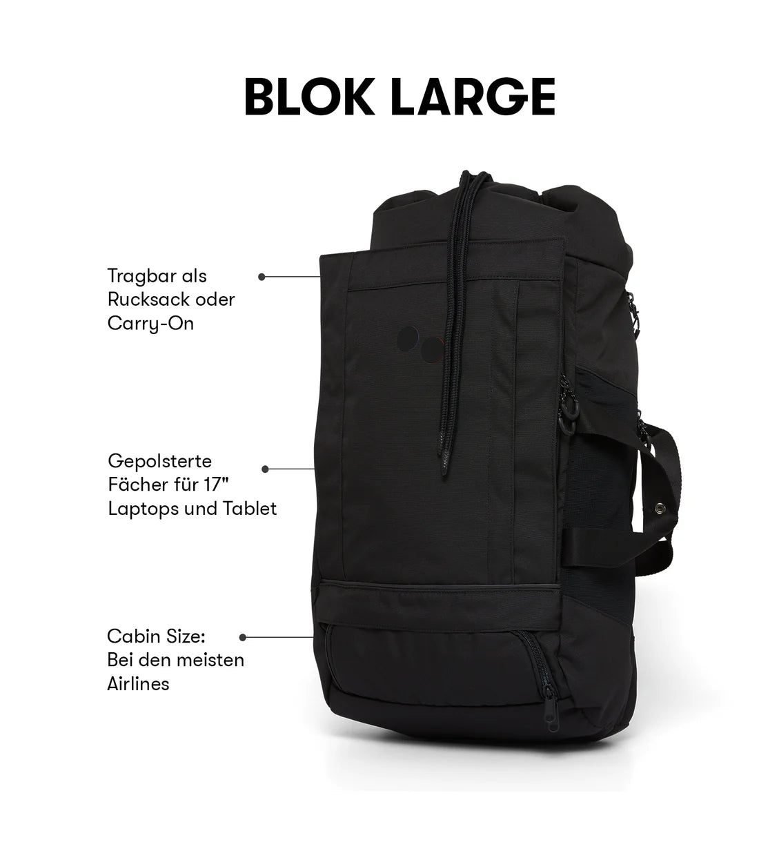 BLOK LARGE - ROOTED BLACK