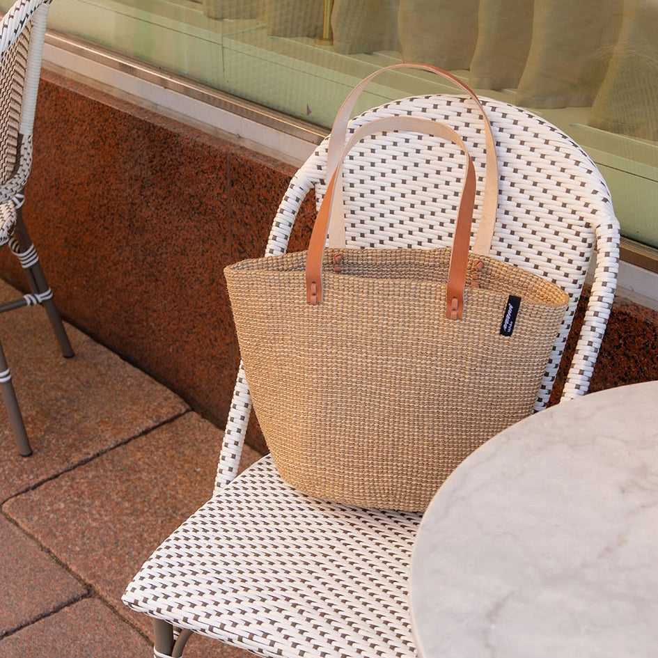 Majani Shopper Basket - One Color Natural Brown - Medium