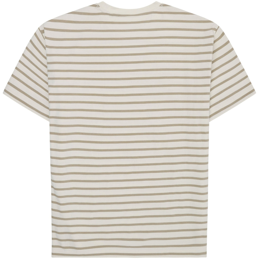 Loose Striped T-Shirt - Beige Stripe