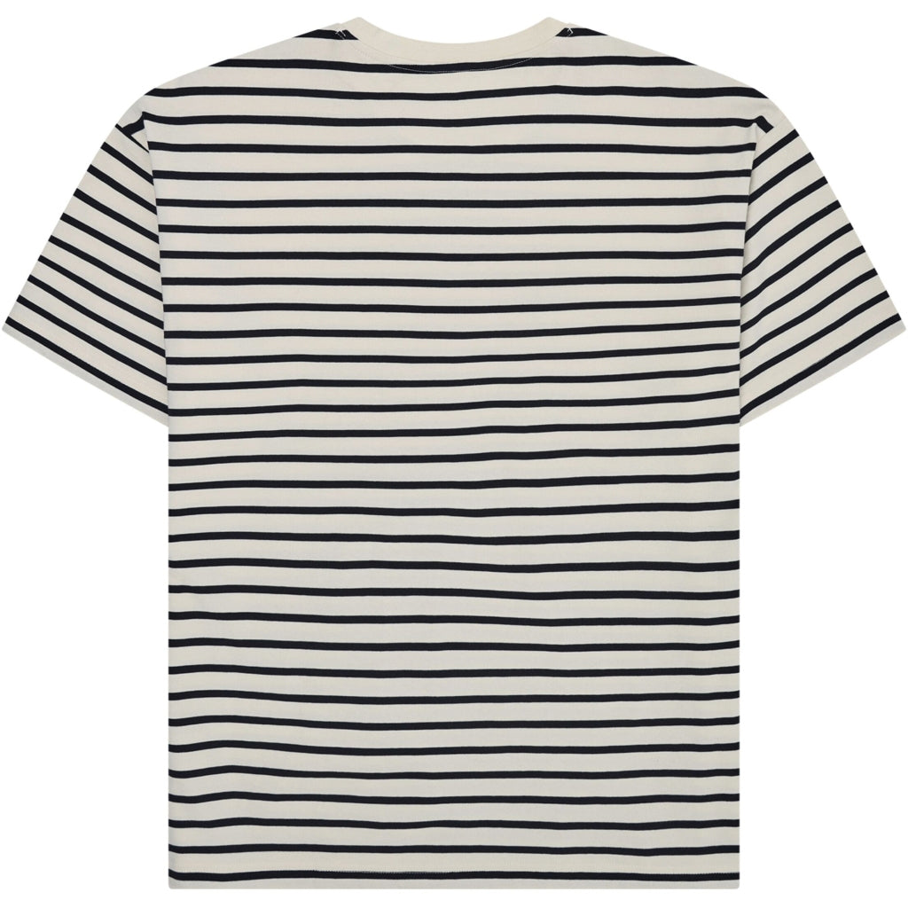 Loose Striped T-Shirt - Navy