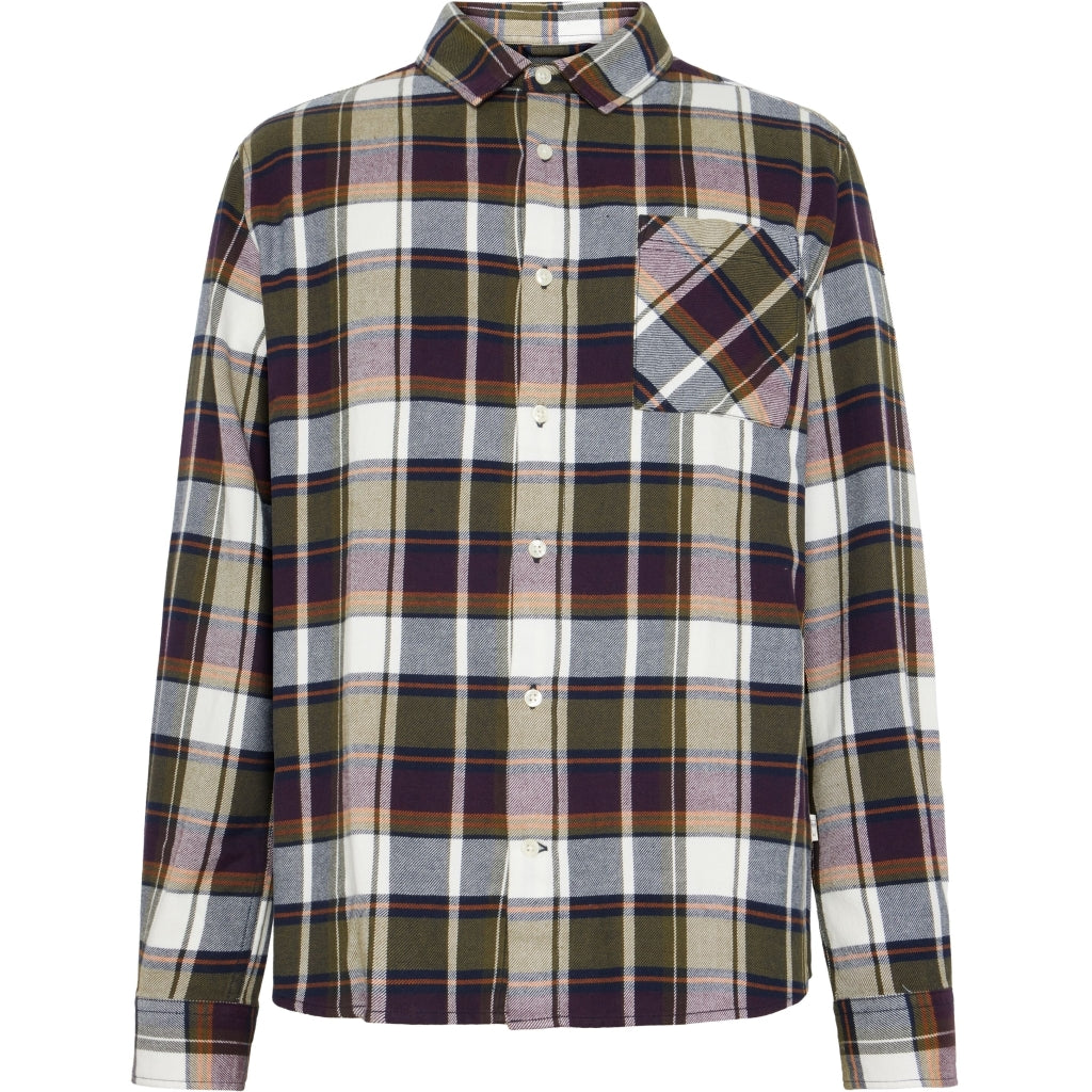 Checked Flannel Shirt - Blue Check