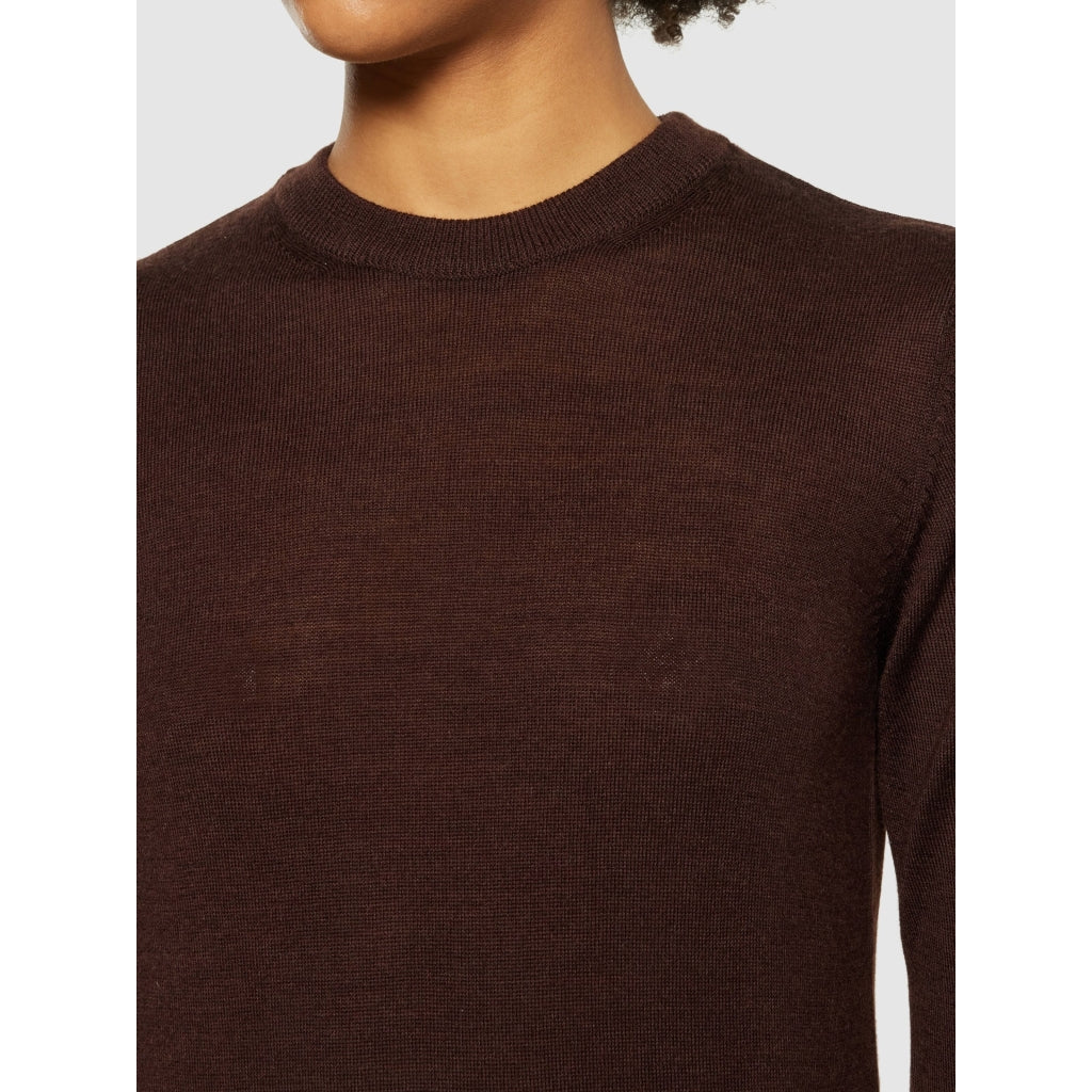 Fine merino crew neck - RWS - Demitasse