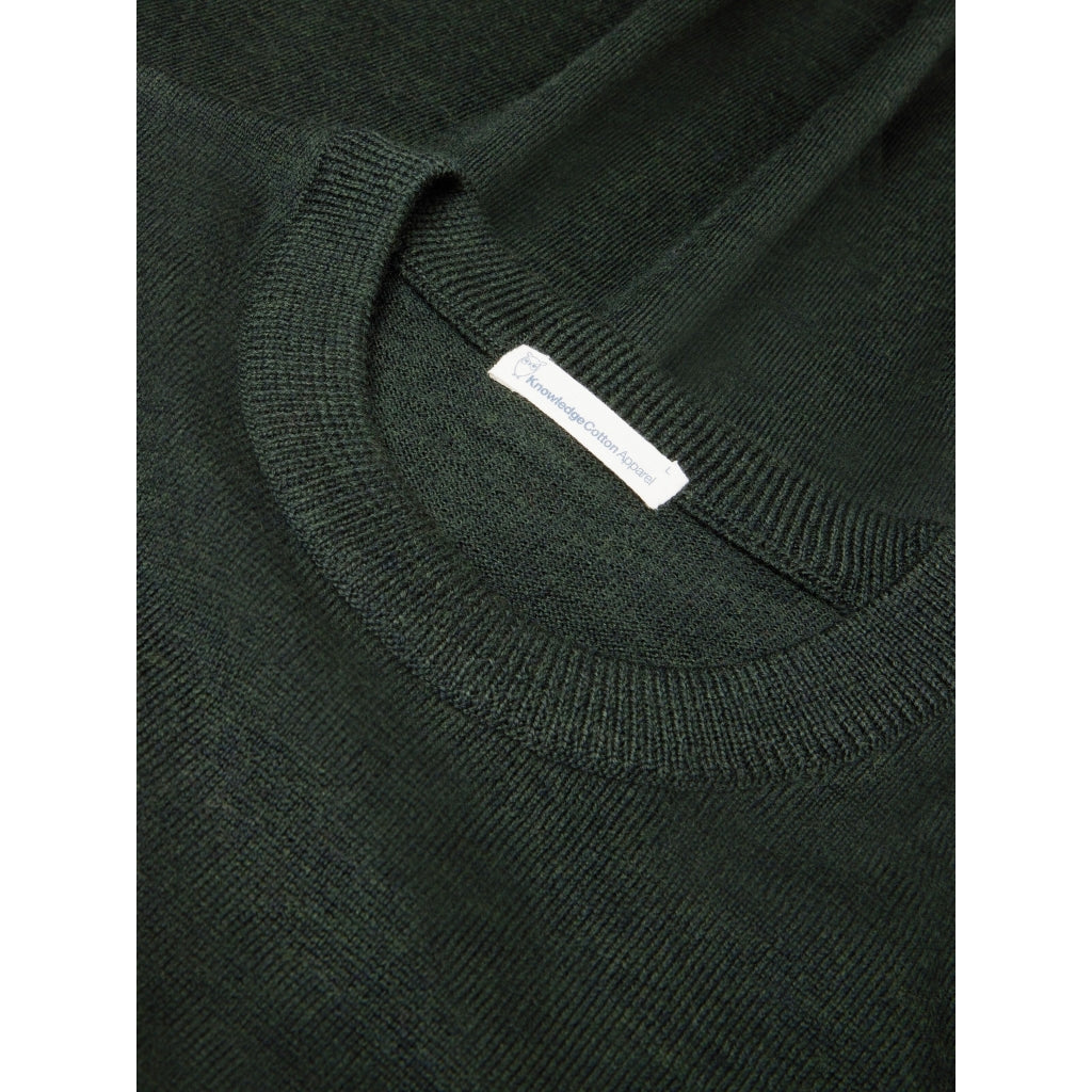 Regular merino knit crew neck - RWS - Forrest Night