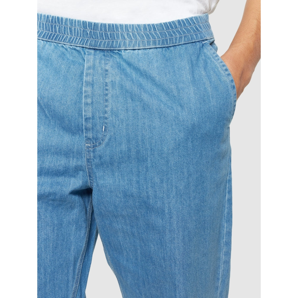 FIG loose denim pants - GOTS/Vegan - Light Blue Denim