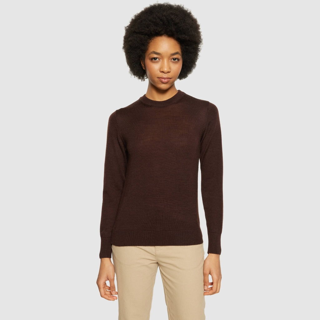 Fine merino crew neck - RWS - Demitasse