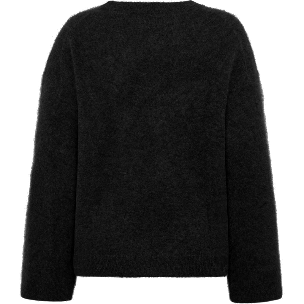 Cashmere Crew Neck Knit RWS - Black Jet