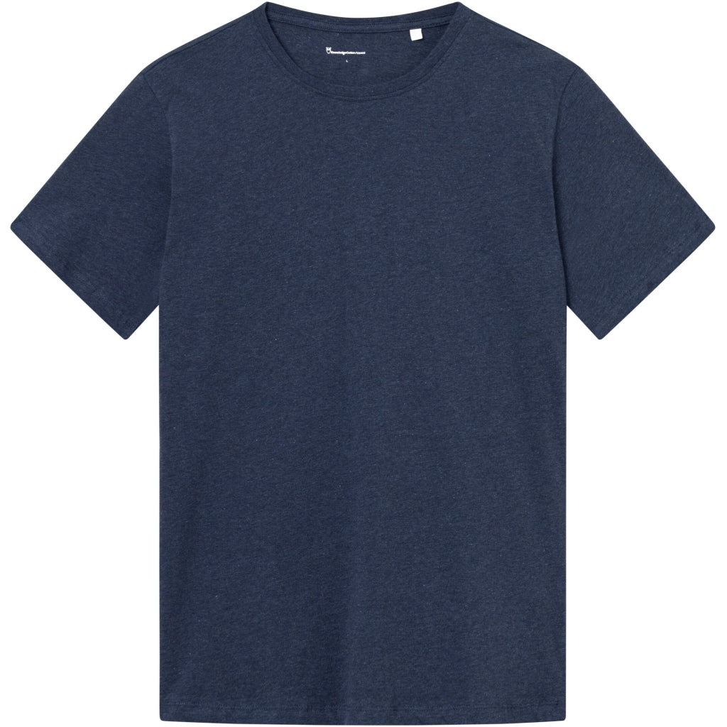 AGNAR basic t-shirt - Regenerative Organic Certified® - GOTS/Vegan - Insigna Blue melange