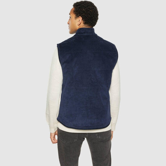 11-wales corduroy vest - GRS/Vegan - Night Sky