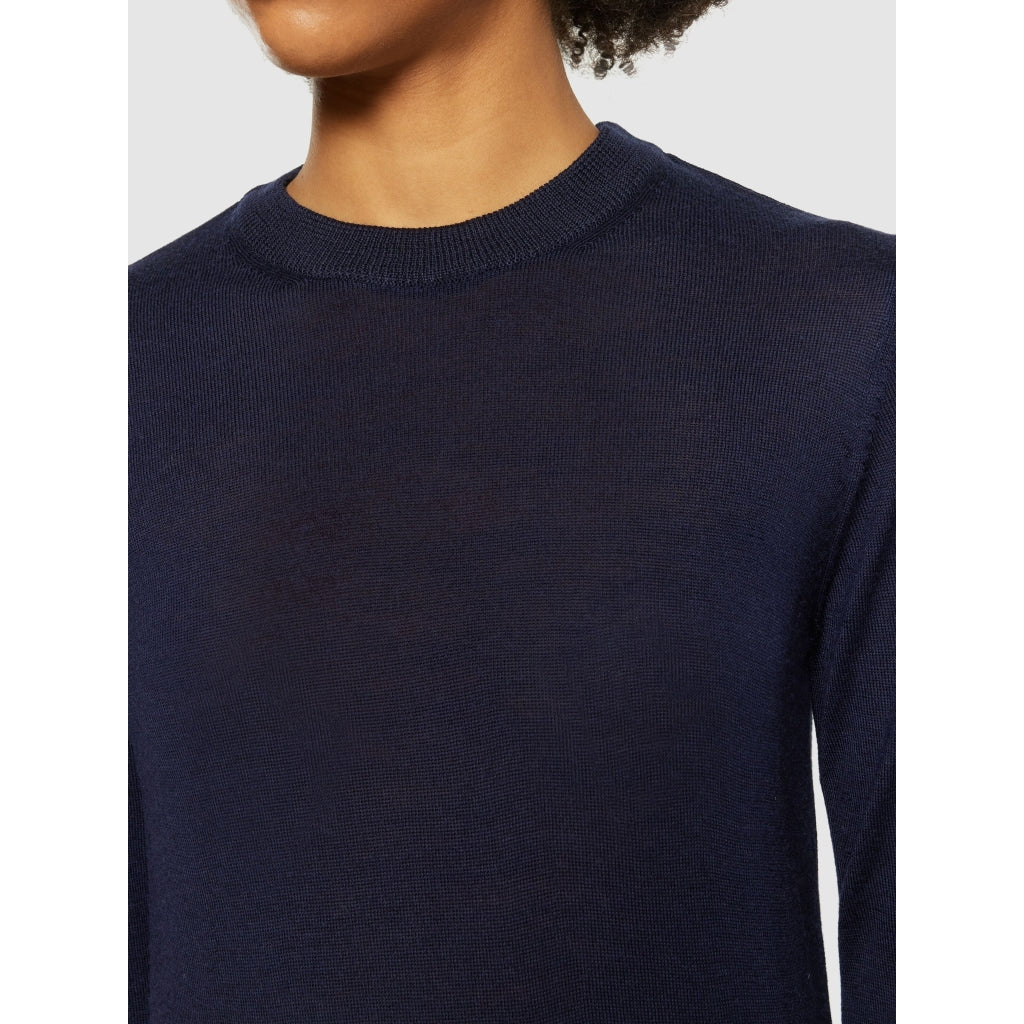 Fine merino crew neck - RWS - Total Eclipse